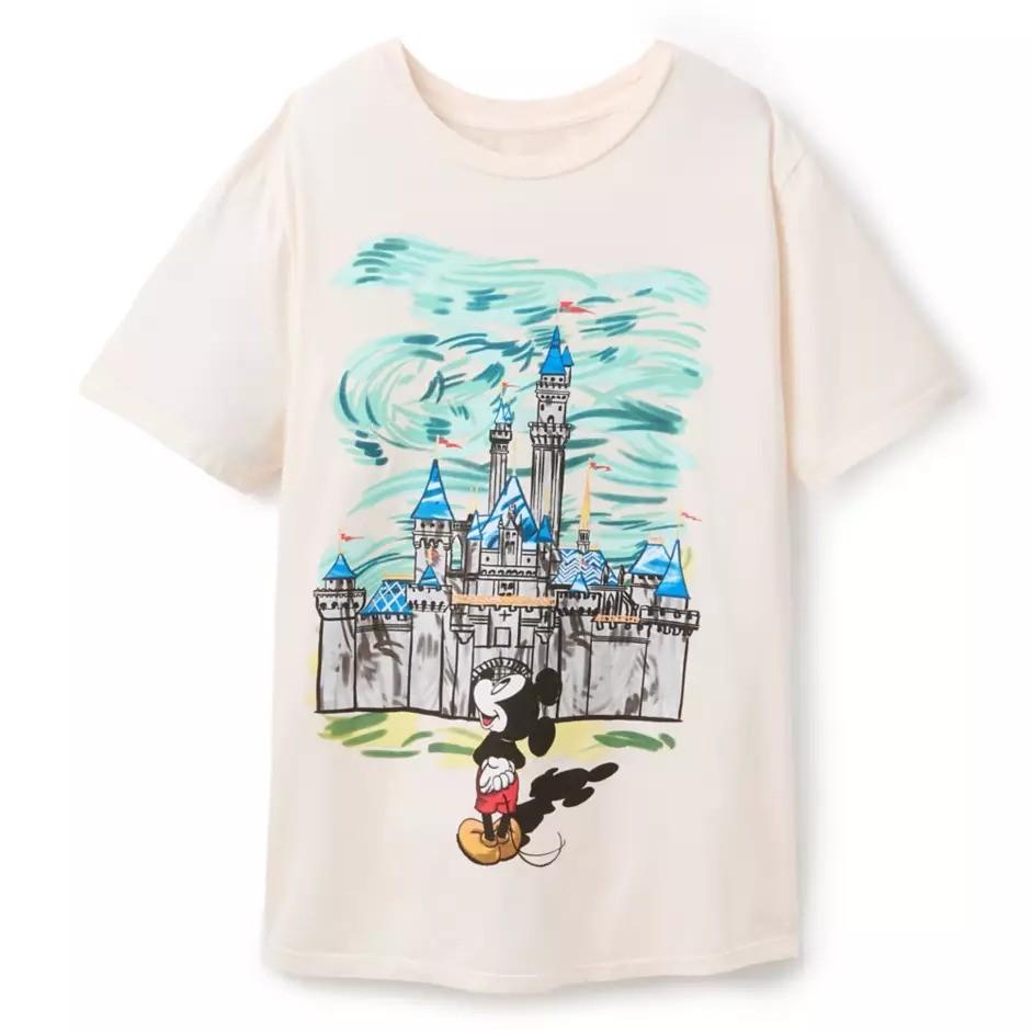 Футболка для взрослых Микки Маус и Замок Спящей Красавицы Disneyland Репринт 4XL