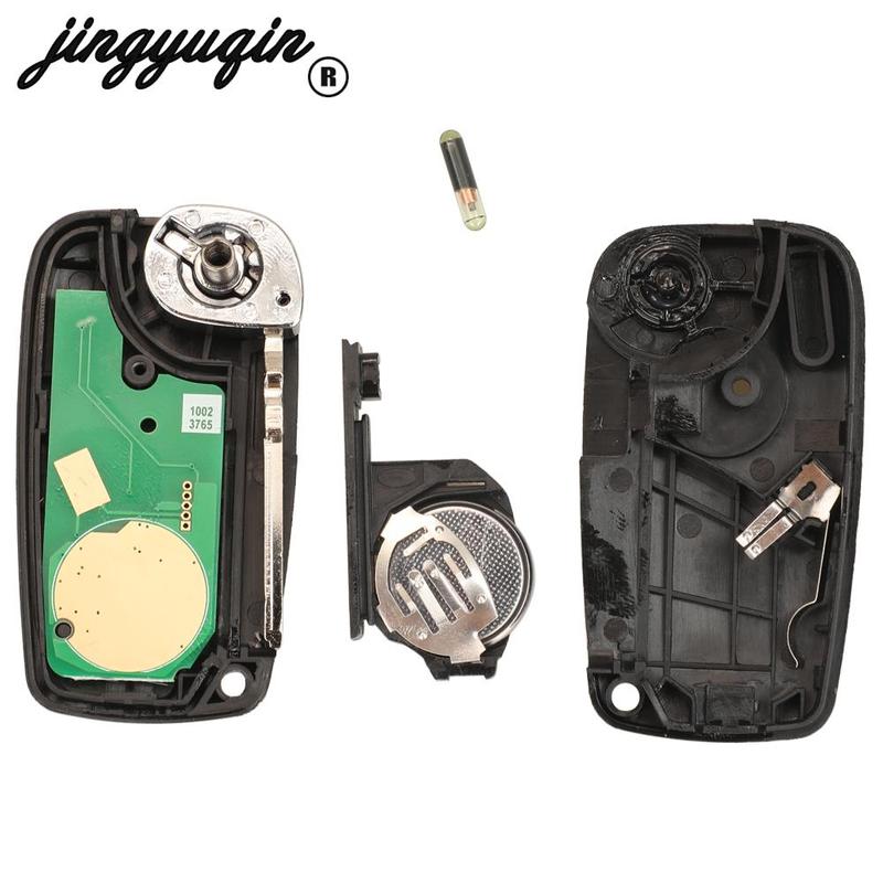 jingyuqin 434MHz For Iveco Daily 2006-2011 Megamos Crypto ID48 Remote Tunk Car Key Control Fob SIP22 GT10 With Decoration Sticke