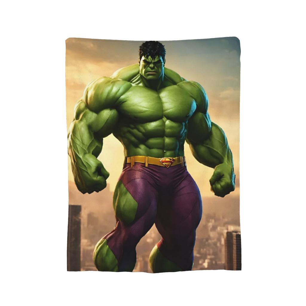 Hulk Retro Vintage Samt-Kuscheldecken Decke für Bettwäsche Sofa Super Warm Bettüberwurf,