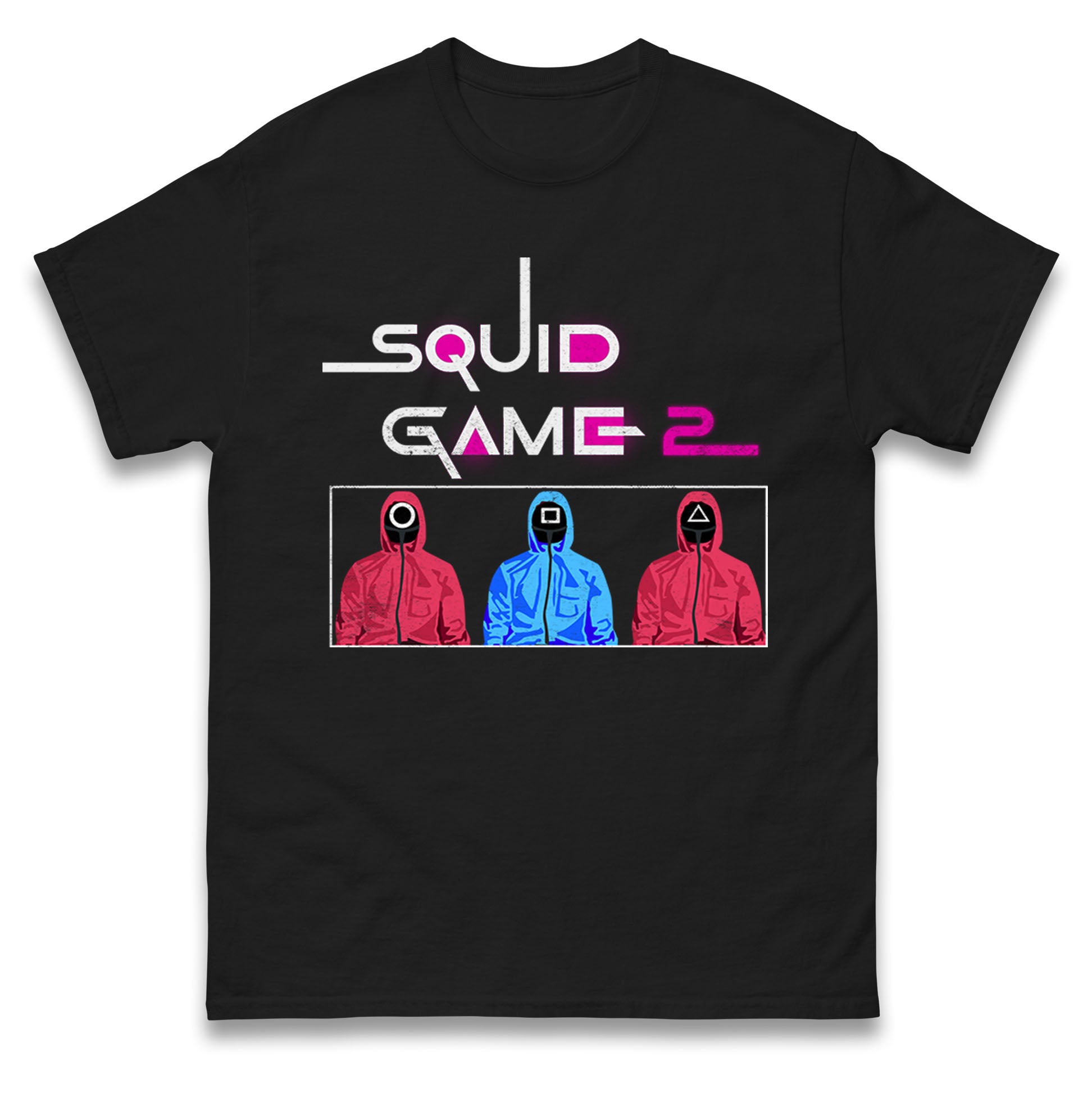 Squid Game Three Masked Guards Mens T Shirt Womens Tops Tees S