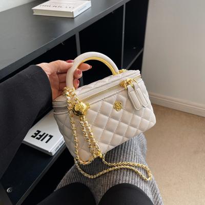 Fashion Small Bag Women's New Rhombus Versatile Crossbody Handheld Shoulder Bag