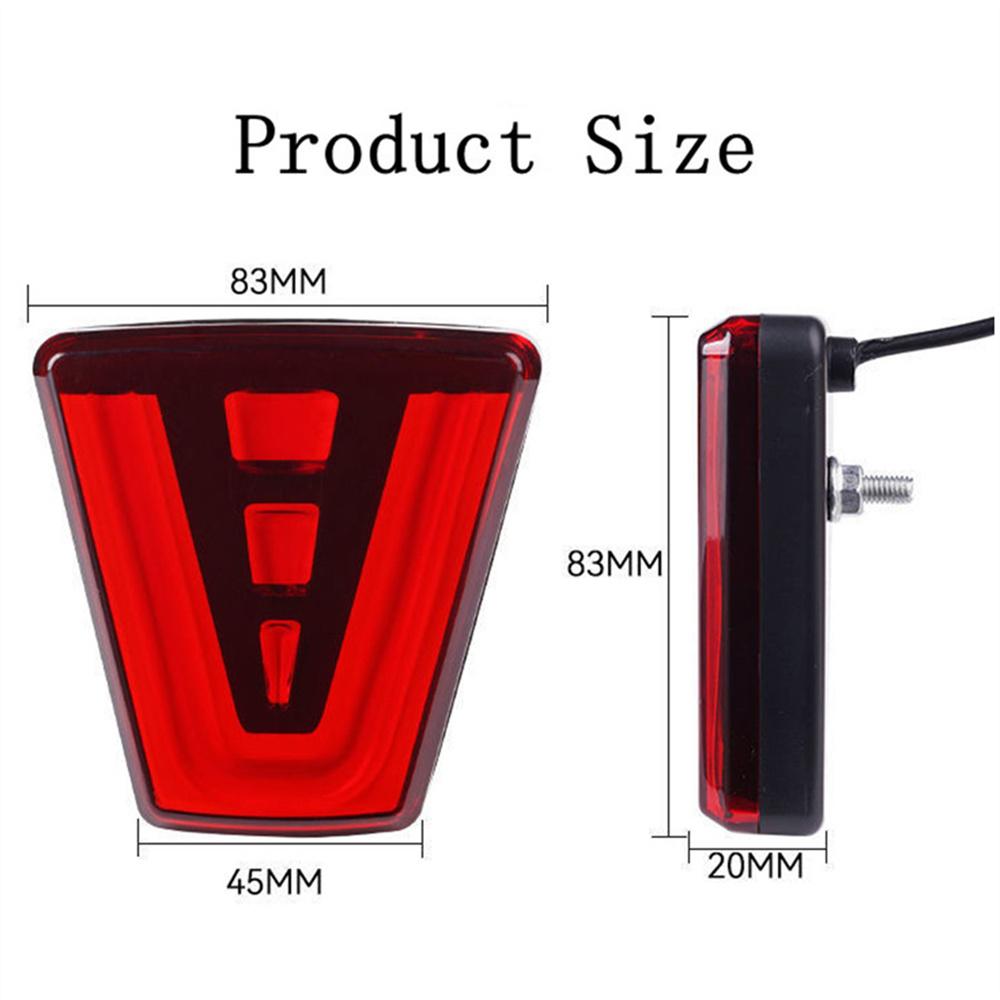 V-Shaped Red Car Marker Light