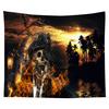 Home Decor Halloween Skull Pumpkin Tapestry Wall Tapestry Hippie Tapestry Dorm Decor Blanket 230x180cm