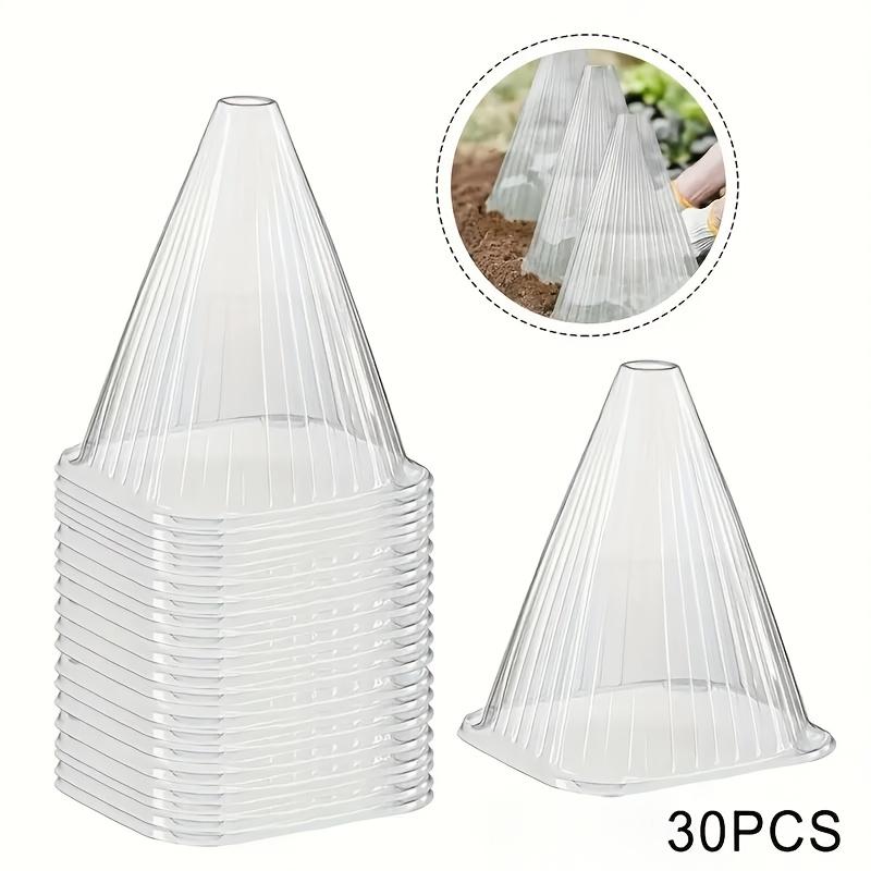 

30 шт. Конус для рассады растений Защитный чехол для рассады питомника Посадка рассады Палатка многоразовая Защита от птиц Предотвращает повреждение улиток Овощ 30pcs