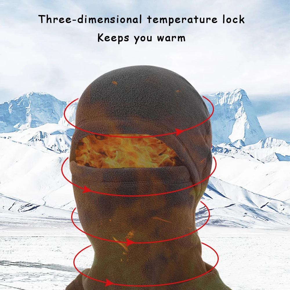 Winter Warm Full Face Balaclava, Windproof Mask for Motorcycle, Skiing, Fishing, Outdoor Ridin
