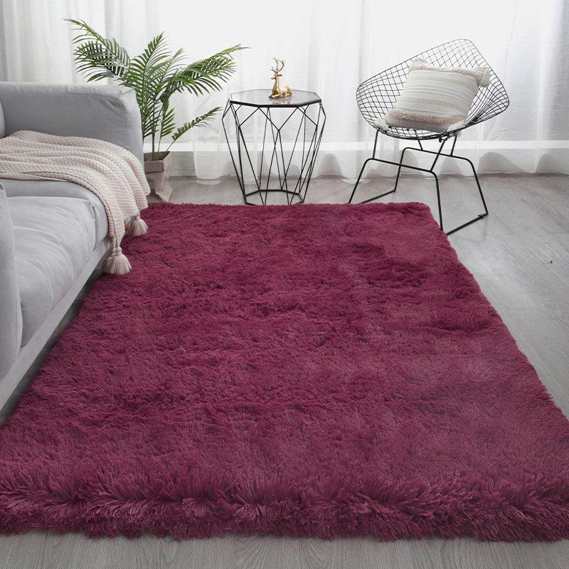 Weicher Teppich für Wohnzimmer Grüner Schlafzimmerteppich Langflor Rutschfest Babyteppich Balkondecke Gemütliche Nachttischteppiche Dekoration