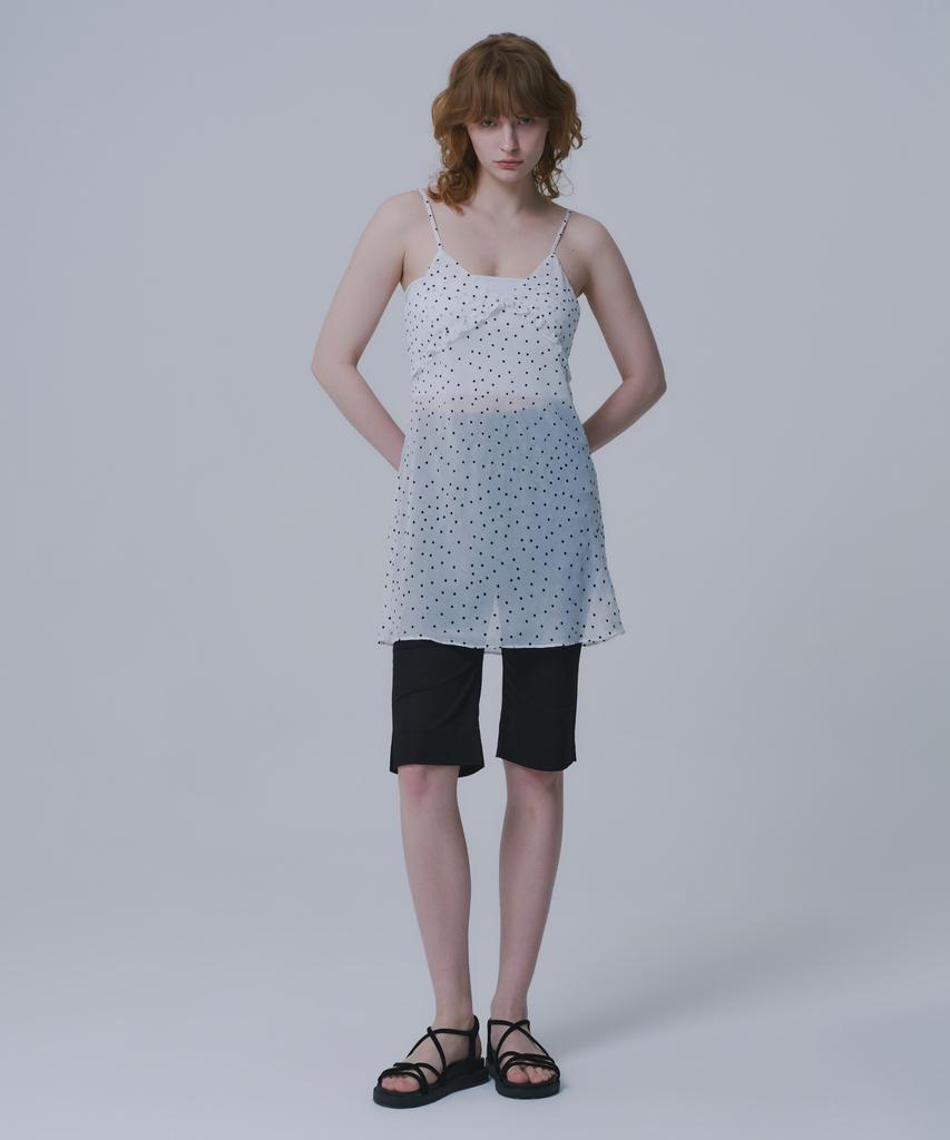 War For Woman Whd-01 Dot Frill Dress_Ivory