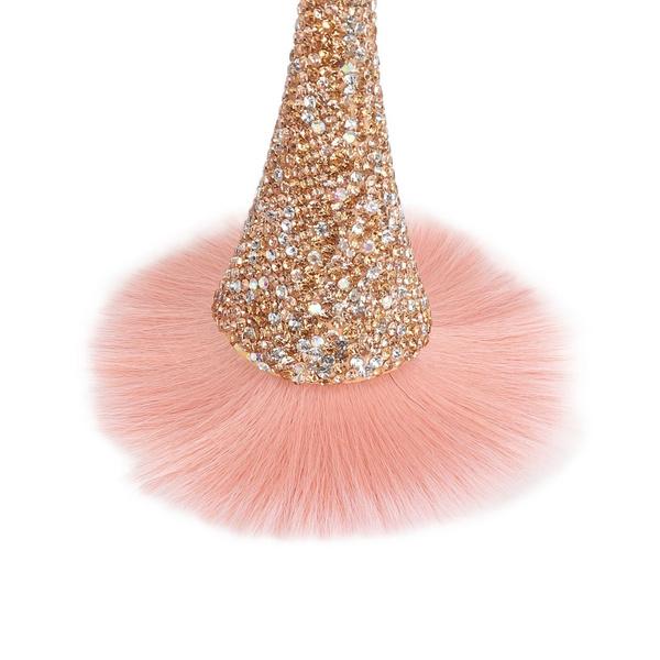 Nail Dusting Cleansing Brush Soft Nylon Hair Comfortable Grip Prevent Deformation Loose Powder Brush