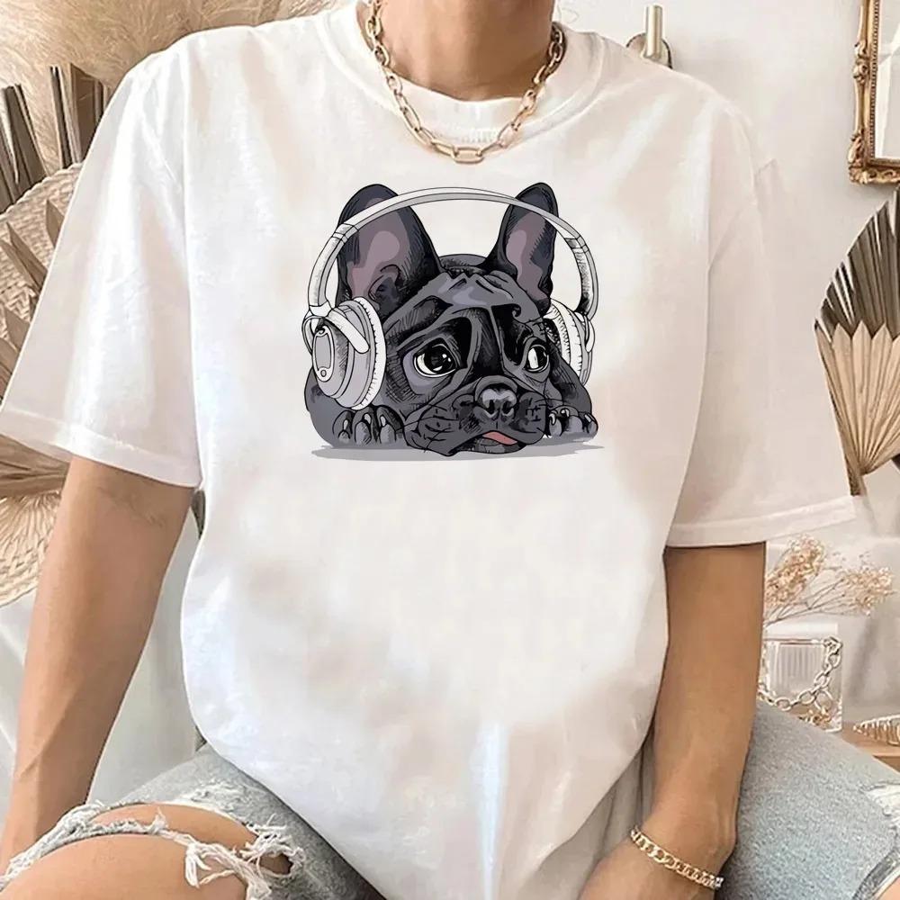 Cute French Bulldog Graphic T Shirt With Cool Sunglasses Yoga Mugshot Adorable Poses Designs Stylish Casual Short Sleeve Tee