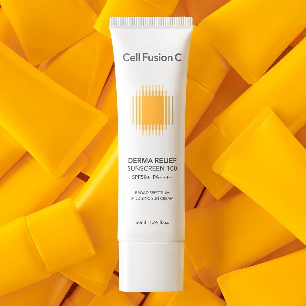 Cell Fusion C Derma Relief Sunscreen SPF50+ PA++++ Mild Hydrating 50ml