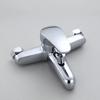 Modern Single-Handle Zinc-Alloy Bidet Shower Bathtub Faucet Suite Thermostatic Rain Soft Spray Patterns Polished Chrome Wall