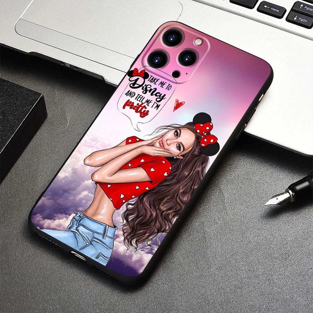 Pro iPhone 8 Plus 13 Pro Max 14 XR 12 XS 7 11 X SE2 5S Mini SE2022 6S 5 SE Pouzdro Žena Móda dívka Super Máma miminko TPU