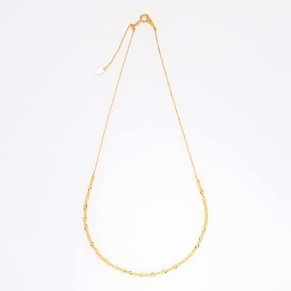 Estelle Silver Yellow Gold Plated Necklace (Web Exclusive) 0773-0564-0019-0000