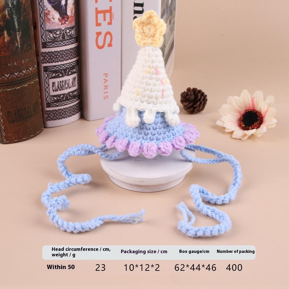 Cat Dog Knit Scarf Hat Adjustable Warm Pet Bib Pendant Cute Drool Bandana for Winter Christmas Pet Items Cat Accessories Pet