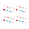 100pcs Crown Shaped Small Hair Claw Clips for Women Girls Cute Matte Colorful Strong Hold Tiny Hair Claw Clips