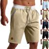 Herren Freizeit-Shorts knielang Lockere Passform Bund mit Kordelzug Leichter Stoff mit mehreren Taschen für Outdoor-Aktivitäten Strandmode