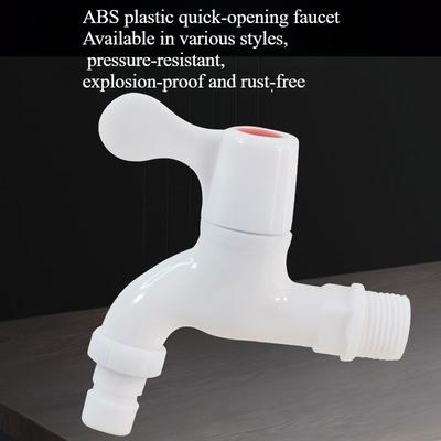 1PC Plastic Faucet Washing Machine 4 Points Household Mop Pool Quick Opening Nozzle Lengthened Thickened Washing Machine Faucet