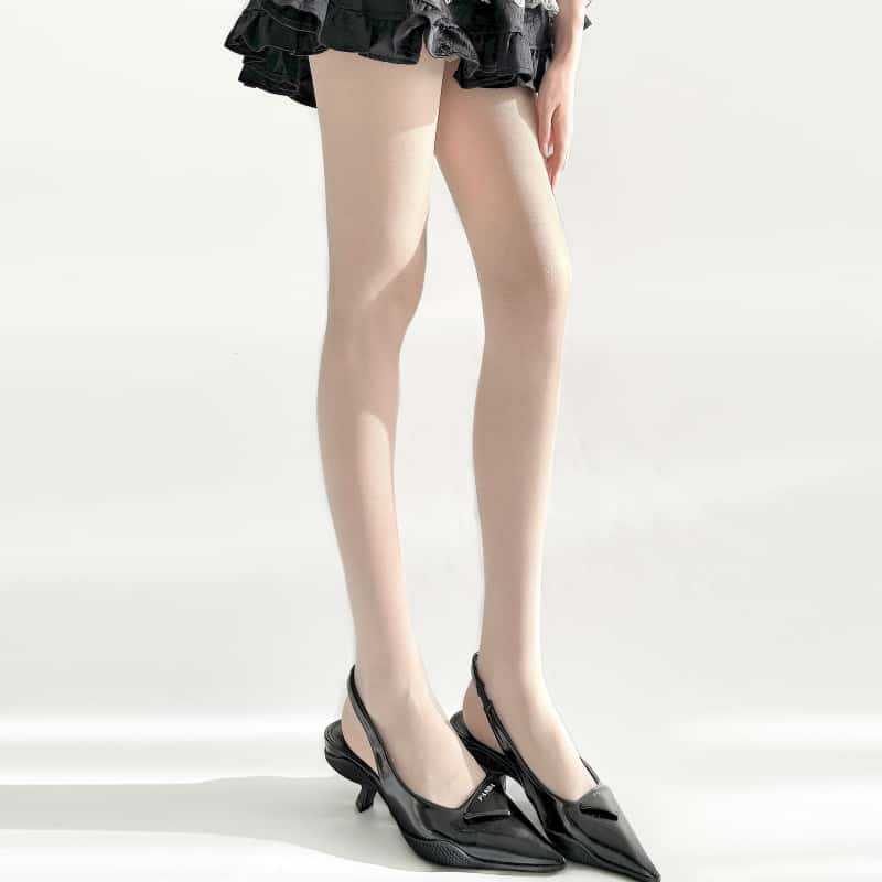 Design Sensual Mesh Stockings Diamond Plaid Anti-Snagging Silk Transparent Meat Stockings High Elasticity Autumn Thin Pantyhose Black Stockings Women