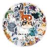 50 Cat Warrior Waterproof Graffiti Stickers for DIY Notebooks and Suitcases - 50 Sheets
