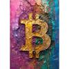 Crypto Bitcoin Logo Poster Canvas Printing Wealth Crypto Wall Art Decor Gaming Room Home Living Room Wall Art Decor Prints Gift
