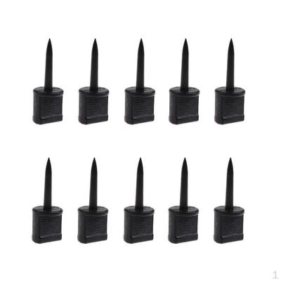 10 Pieces Target Pins Nail Supplies 5.5x1.9cm Black