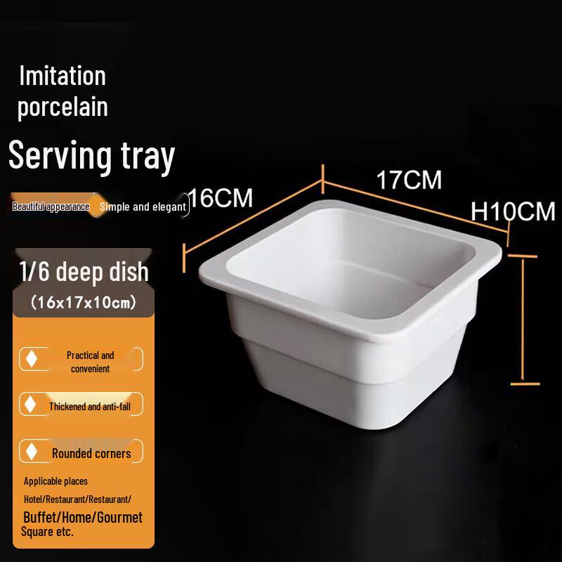 STRVELFRT Melamine Buffet Food Display Plate