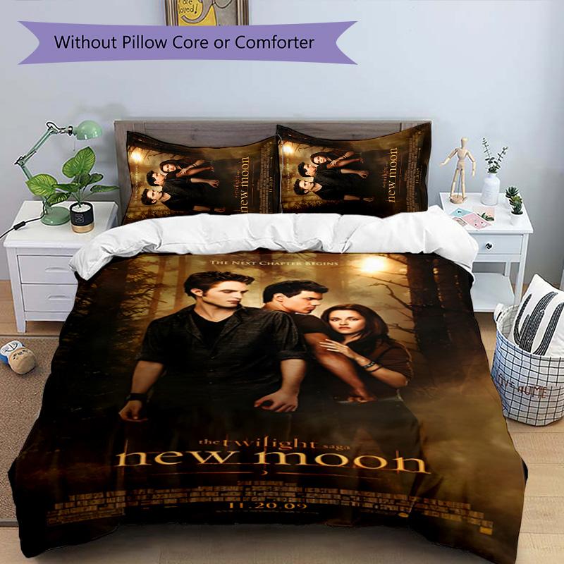 Juego de Ropa de Cama Edward Cullen de 3 Piezas Funda Nórdica con Cierre Incluye 1 Funda Nórdica y 2 Fundas de Almohada para Todas las Estaciones Decoración de Dormitorio Hogar Dormitorio Universitario