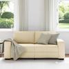 2 Seater Sofa Cream 180x77x82 Cm Fabric