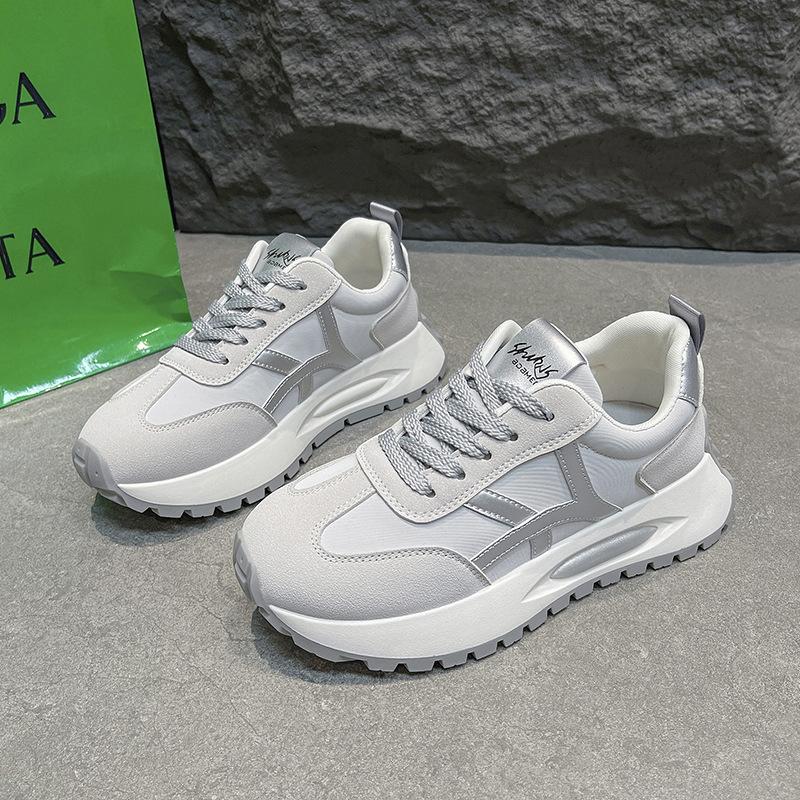 Women's autumn platform versatile color matching dad shoes