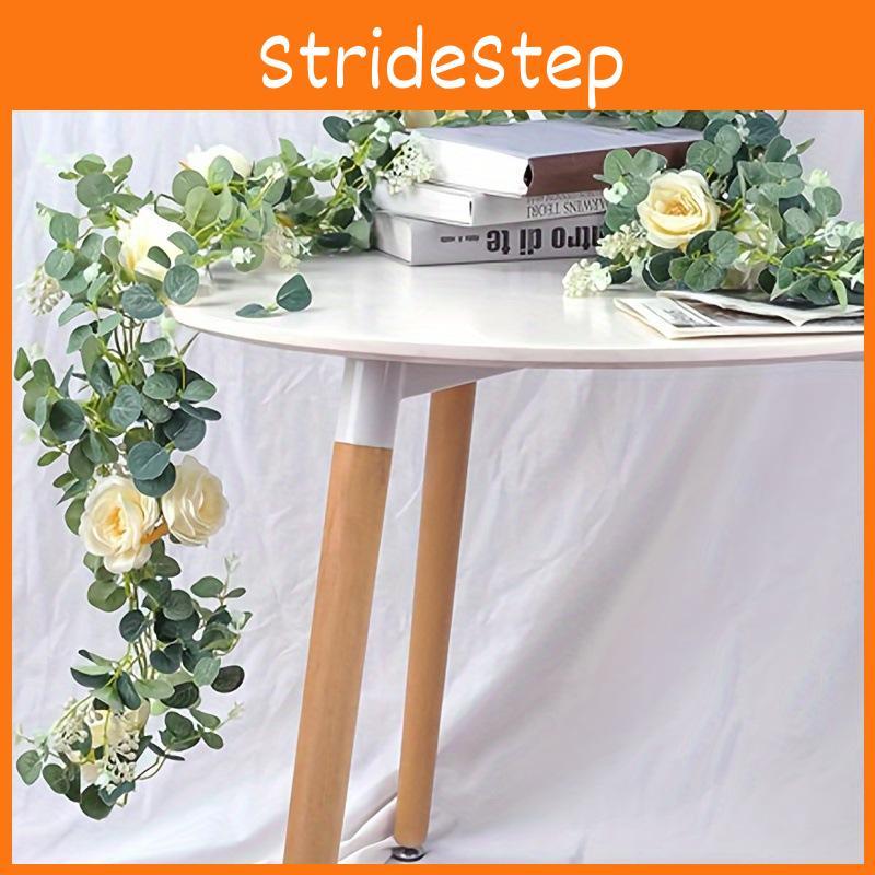 Artificial Vines Flower Wedding Table Decor With Plastic Roses For Scenes Garden