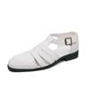 Fashion All-match Sandaly Hollow Out Casual Flats New Leather Men's Sandals Outdoor Summer Beach Shoes Comfortable Male Roman Sandals