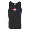 Pansexuelle Pride Flagge Herz - Pride Monat LGBTQIA Liebe Identität Tanktop - Schwarz