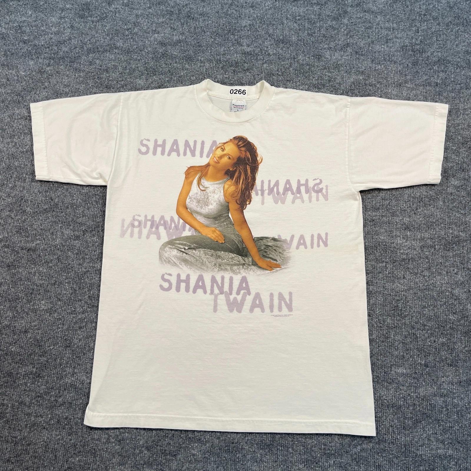 

Винтажная футболка Шанайи Твейн в стиле кантри-поп, 1996 г., женская, размер L, 21x27, Тимминс, Канада 4XL