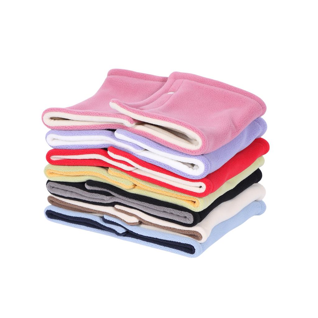 Winter Couple Double-sided Polar Fleece Neck Gaiter Luxury Brand Thick Ring Muffler for Women Warm Cashmere Neck Cover Scarf