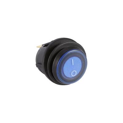 12V LED Dot Licht Auto Boot Runde Rocker ONOFF SPST Schalter Blau