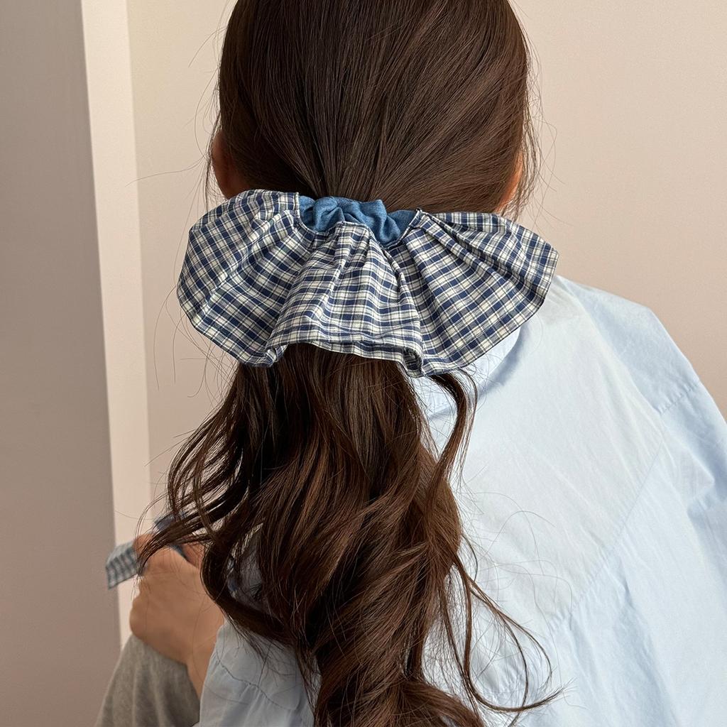Large Big Hair Bands for Girls Women Ties Accessories Korean Elastic Scrunchie Rubber Vintage Popular Leading Fashion Kpop
