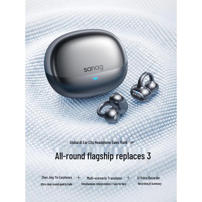 SANAG S8S Ultra Ear-Clip Bluetooth Headphones
