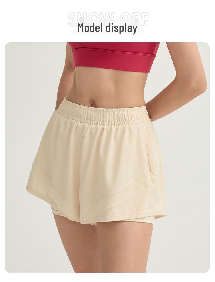 2024 Summer Loose Fit Lined Running & Yoga Shorts - Two-Piece Look