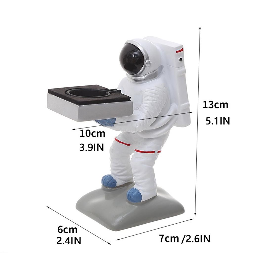 Creative Astronaut Support Bracket Cartoon Space Man Support Bracket Resin Artwork