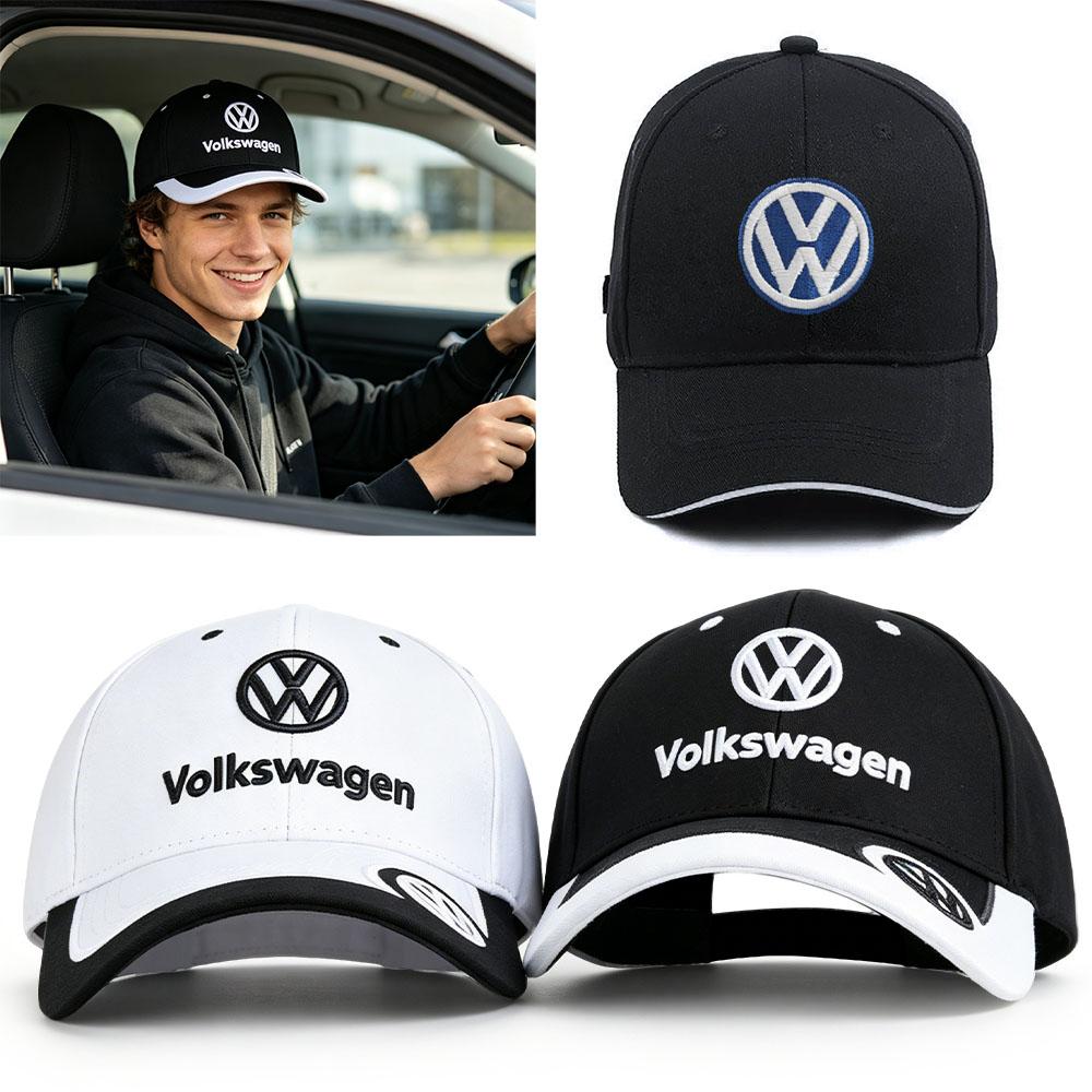 Car Duck Tongue Cap Auto Emblem Hat Baseball Caps Adjustable Casual Hat For Volkswagen VW GOLF Polo Tiguan PASSAT MOTO GP Racing Jb9