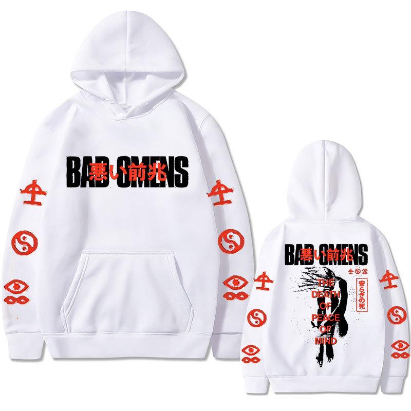 Bad Omens Band Tour 2023 American Music Hoodie Autumn Winter Fleece Streetwear Tops