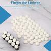 Pack of 80 Finger Sponge Applicators for Smooth Art and Cosmetic Blending Featuring Ergonomic Grip and Easy Cleaning