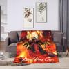 Devil May Cry 5 Dante Blanket  Airplane Travel Flannel Bedding Throws For Living Room Super Soft Design Quality Bedspread