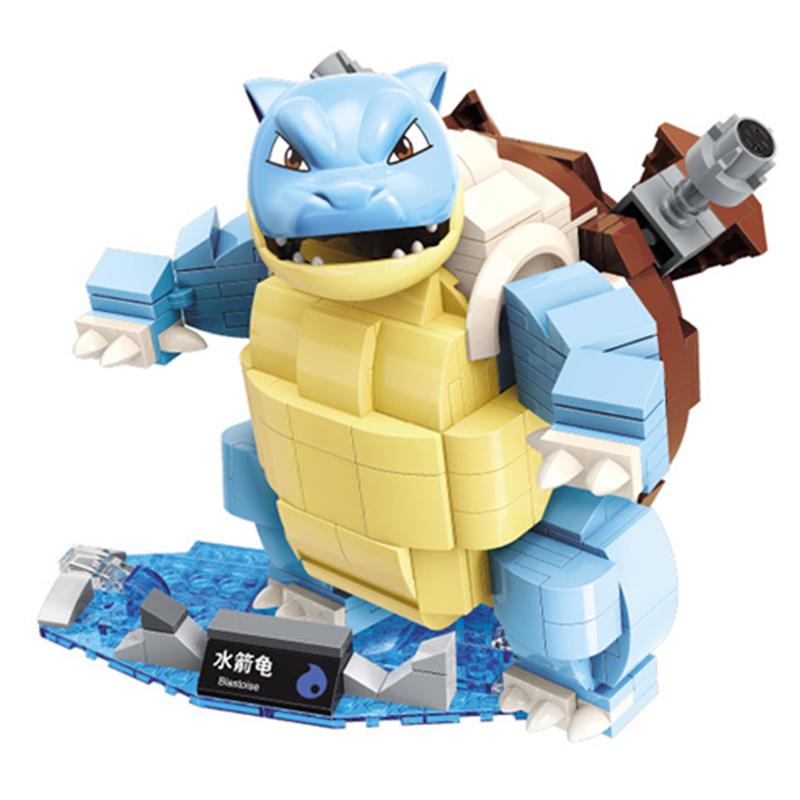 Pokemon Anime Cartoon Pikachu Bulbasaur Building Blocks Bricks Sets Movie Dolls Model Kids Toys For Children Gift