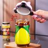 Strain-Free Jar Bottle Opener with Adjustable Capper Mechanism Easy Lid Removal Long Handle Non-slip Jar Cap Remover