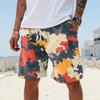 Pánské letní velké ležérní volné sportovní kalhoty plážové šortky