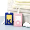 Solid Color Airplane Suitcase Tag Baggage Name Tags Alphabet Card Holder  Airplane Check-in