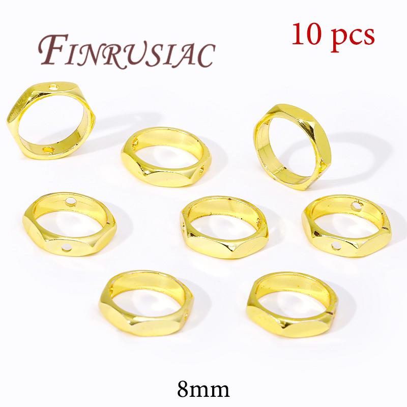 14K Gold Plated Circle Frames,Bead Frame,Bracelet Making Supplies,Jewelry Accessories,Spacer Beads Connectors