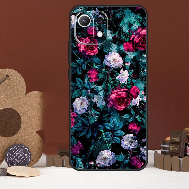 Flower Red Rose Case For Xiaomi 14 15 Ultra 15T 14T 13T 17 Pro Max POCO X7 Pro X5 X6 F5 F6 F7 F8 Ultra Cover