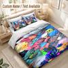 Trolls Bedding Set, 1 Duvet Cover & 2 Pillowcases Soft Comfortable Bedroom Home Textile Decor